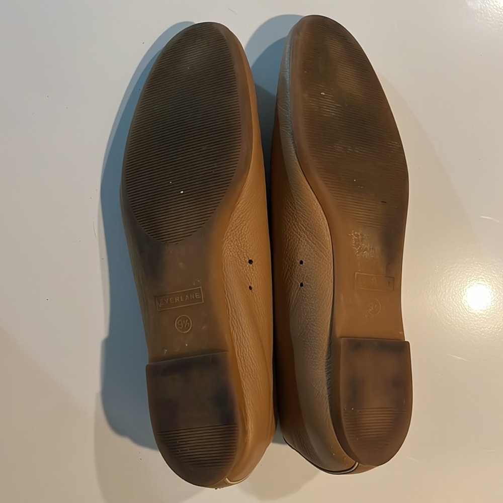 Everlane Tan Leather Flats - Picture 4 of 4